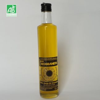 Huile vierge Tournesol bio 50 cl